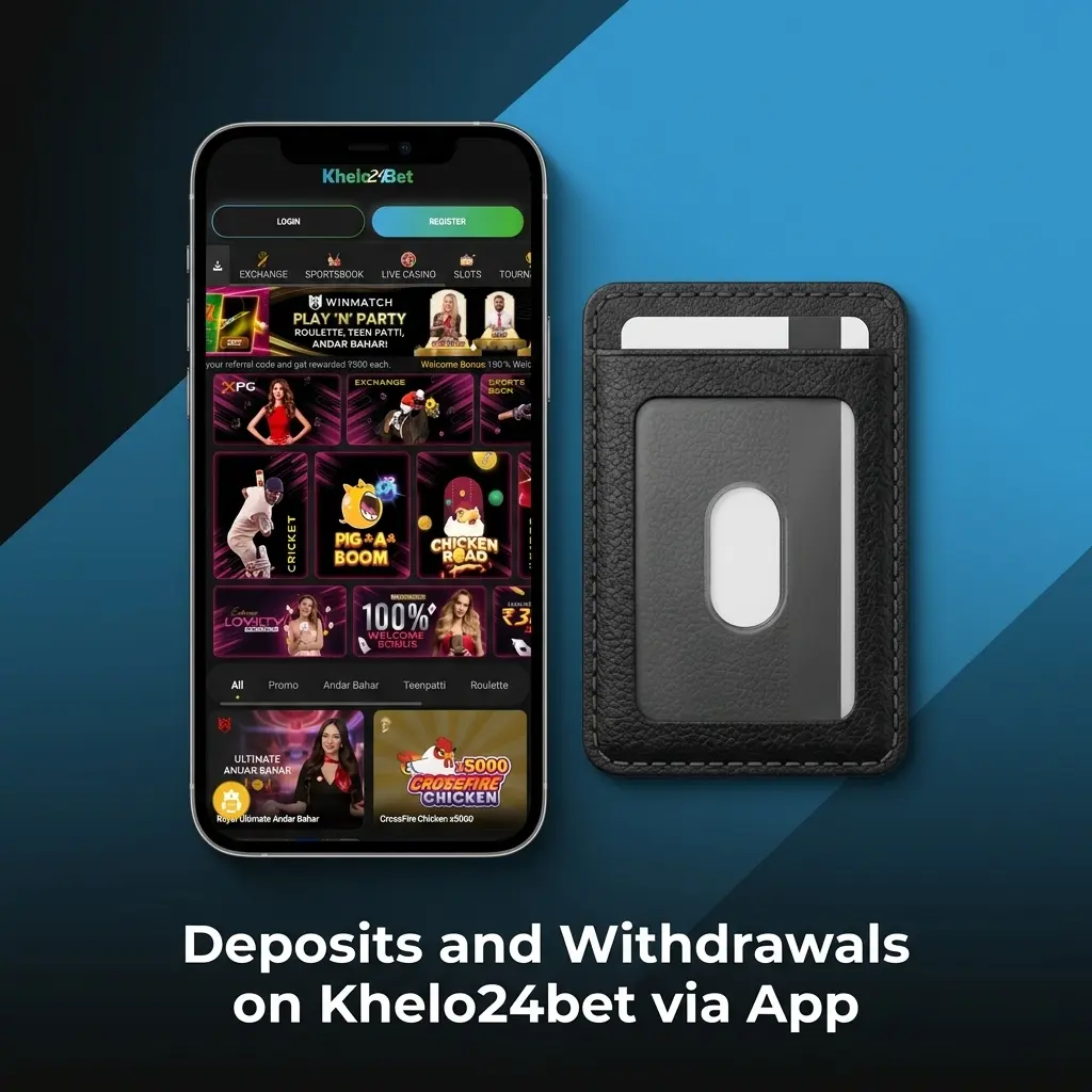 Khelo24bet mobile app deposits and withdrawals via UPI GPay PhonePe PayTM IMPS for Android iOS users in INR