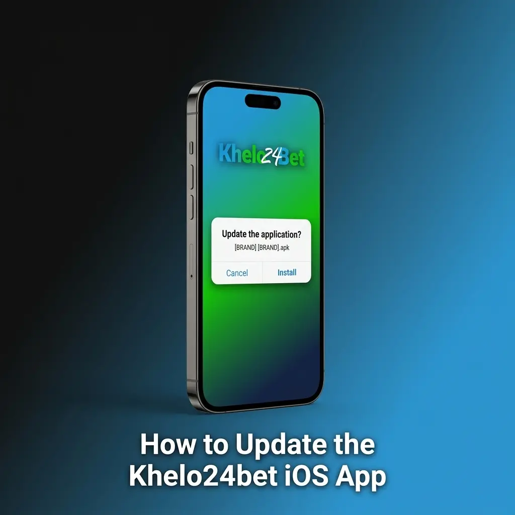 Khelo24bet iOS app update process showing download button and installation steps on iPhone or iPad