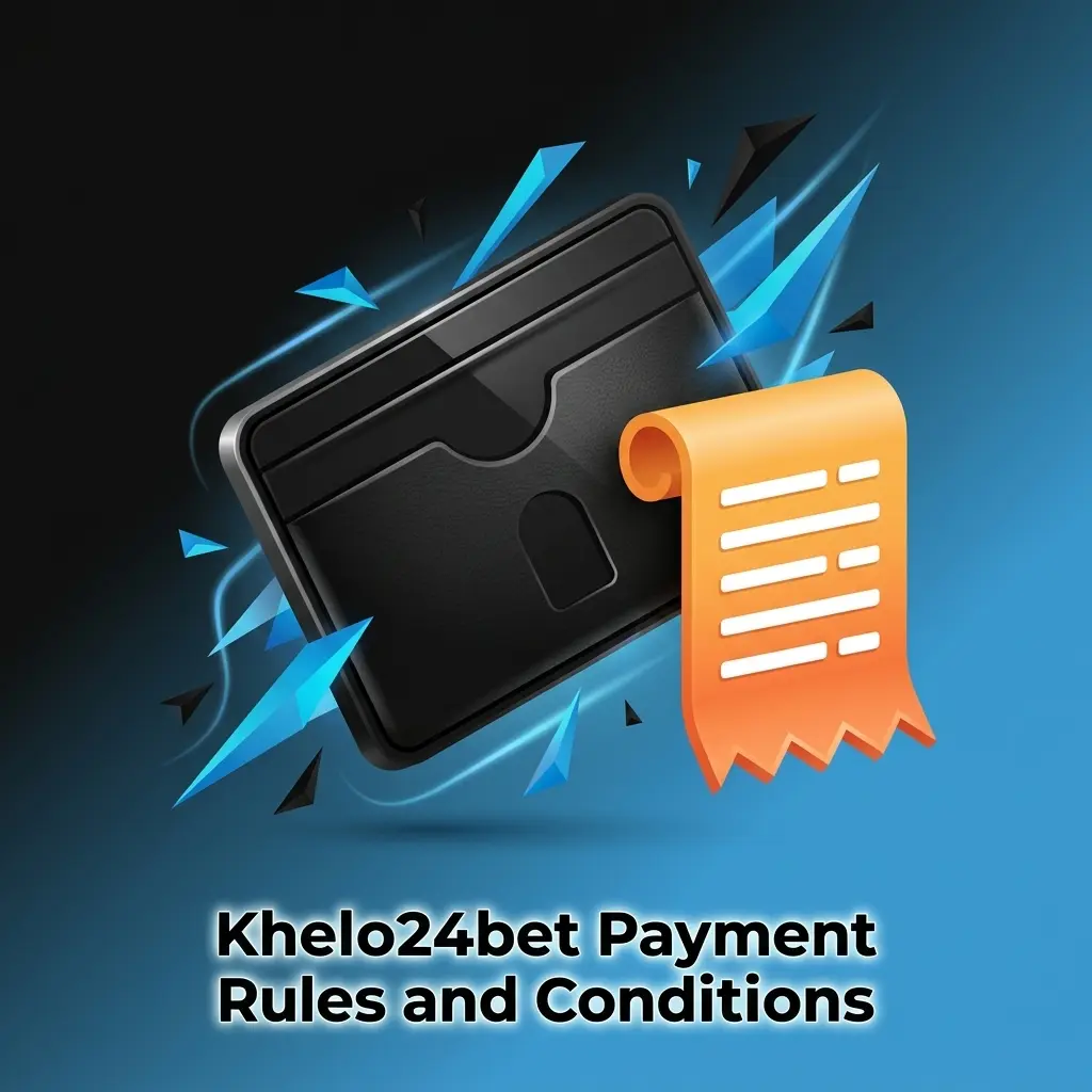 Khelo24bet payment rules showing KYC, withdrawal conditions, INR limits, and bonus wagering requirements for Indian accounts